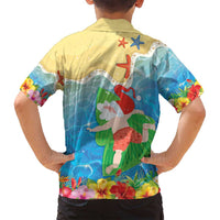 Christmas In Hawaii Family Matching Off Shoulder Maxi Dress and Hawaiian Shirt Tis The Sea Sun