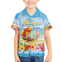 Personalised Hawaii Funny Thanksgiving Hawaiian Shirt Thankful From The Beach LT05 - Polynesian Pride