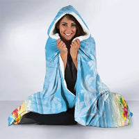 Hawaii Funny Thanksgiving Hooded Blanket Thankful From The Beach LT05 - Polynesian Pride