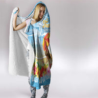Hawaii Funny Thanksgiving Hooded Blanket Thankful From The Beach LT05 - Polynesian Pride