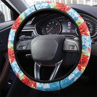 Hawaii Funny Thanksgiving Steering Wheel Cover Thankful From The Beach LT05 - Polynesian Pride
