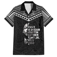 American Samoa MLK Day Family Matching Off Shoulder Short Dress and Hawaiian Shirt Polynesian Style