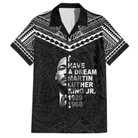 American Samoa MLK Day Family Matching Short Sleeve Bodycon Dress and Hawaiian Shirt Polynesian Style