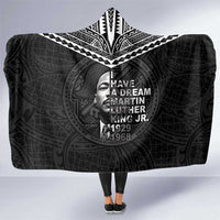 American Samoa MLK Day Hooded Blanket Polynesian Style
