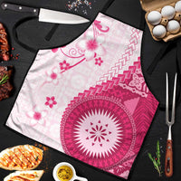 Bula Fiji Apron Pink Plumeria Masi Tapa Pattern LT05 Pink - Polynesian Pride