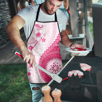 Bula Fiji Apron Pink Plumeria Masi Tapa Pattern LT05 - Polynesian Pride