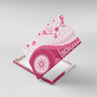 Bula Fiji Canvas Wall Art Pink Plumeria Masi Tapa Pattern LT05 With Frame Pink - Polynesian Pride