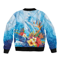 Polynesia Humpback Whale Bomber Jacket Ocean Style