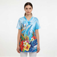 Polynesia Humpback Whale Scrub Top Ocean Style LT05 - Polynesian Pride