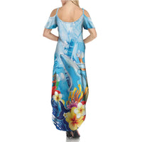 Polynesia Humpback Whale Summer Maxi Dress Ocean Style LT05 - Polynesian Pride