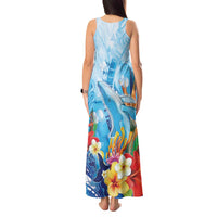 Polynesia Humpback Whale Tank Maxi Dress Ocean Style LT05 - Polynesian Pride