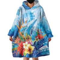 Polynesia Humpback Whale Wearable Blanket Hoodie Ocean Style LT05 - Polynesian Pride