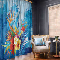 Polynesia Humpback Whale Window Curtain Ocean Style LT05 - Polynesian Pride