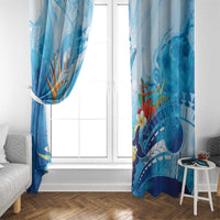 Polynesia Humpback Whale Window Curtain Ocean Style LT05 - Polynesian Pride