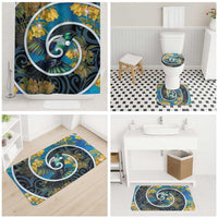 New Zealand Tui Bird Bathroom Set Maori Koru With Kowhai Flowers LT05 - Polynesian Pride