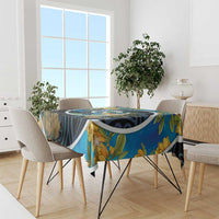 New Zealand Tui Bird Tablecloth Maori Koru With Kowhai Flowers LT05 - Polynesian Pride
