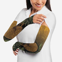 New Zealand Kiwi Bird Arm Sleeves Silver Fern Mix Maori Pattern LT05 - Polynesian Pride