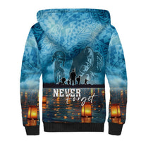 Hawaii Memorial Day Lantern Floating Sherpa Hoodie Always In Our Hearts LT05 - Polynesian Pride