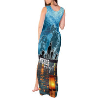Hawaii Memorial Day Lantern Floating Tank Maxi Dress Always In Our Hearts LT05 - Polynesian Pride