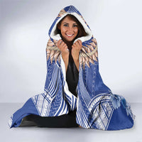 Marshall Islands Jemenei Day Hooded Blanket Polynesian Tribal Tattoo Seashell Necklace