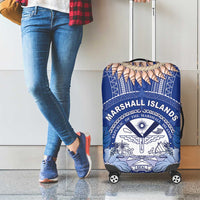 Marshall Islands Jemenei Day Luggage Cover Polynesian Tribal Tattoo Seashell Necklace