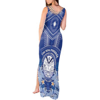Marshall Islands Jemenei Day Tank Maxi Dress Polynesian Tribal Tattoo Seashell Necklace LT05 - Polynesian Pride