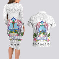 Guam Chamorro Liberation Day Couples Matching Long Sleeve Bodycon Dress and Hawaiian Shirt 82nd Anniversary LT05 - Polynesian Pride