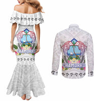 Guam Chamorro Liberation Day Couples Matching Mermaid Dress and Long Sleeve Button Shirt 82nd Anniversary LT05 - Polynesian Pride