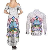 Guam Chamorro Liberation Day Couples Matching Summer Maxi Dress and Long Sleeve Button Shirt 81st Anniversary LT05