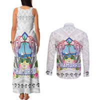 Guam Chamorro Liberation Day Couples Matching Tank Maxi Dress and Long Sleeve Button Shirt 82nd Anniversary LT05 - Polynesian Pride