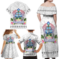 Guam Chamorro Liberation Day Family Matching Off Shoulder Maxi Dress and Hawaiian Shirt 82nd Anniversary LT05 - Polynesian Pride