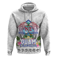 Guam Chamorro Liberation Day Hoodie 82nd Anniversary LT05 Pullover Hoodie White - Polynesian Pride