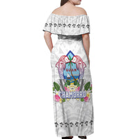 Guam Chamorro Liberation Day Off Shoulder Maxi Dress 82nd Anniversary LT05 - Polynesian Pride