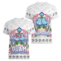 Guam Chamorro Liberation Day Women V-Neck T-Shirt 81st Anniversary LT05