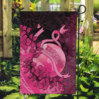 Cancer Fighter Garden Flag I Beat Cancer LT05 Garden Flag Pink - Polynesian Pride