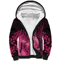 Personalised Cancer Fighter Sherpa Hoodie I Beat Cancer LT05 Unisex Pink - Polynesian Pride