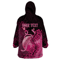 Personalised Cancer Fighter Wearable Blanket Hoodie I Beat Cancer LT05 - Polynesian Pride