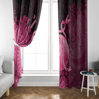 Cancer Fighter Window Curtain I Beat Cancer LT05 - Polynesian Pride