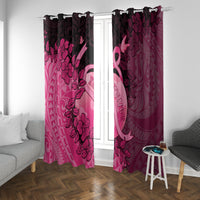 Cancer Fighter Window Curtain I Beat Cancer LT05 With Grommets Pink - Polynesian Pride