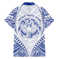 Northern Mariana Islands Liberation Day Family Matching Short Sleeve Bodycon Dress and Hawaiian Shirt 79th Anniversary