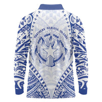 Northern Mariana Islands Liberation Day Long Sleeve Polo Shirt 79th Anniversary