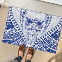 Northern Mariana Islands Liberation Day Rubber Doormat 79th Anniversary