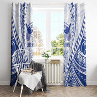 Northern Mariana Islands Liberation Day Window Curtain 79th Anniversary LT05 - Polynesian Pride