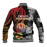 French Polynesia Bastille Day Baseball Jacket Tropical Turtle Hibiscus Polynesian Pattern LT05 - Polynesian Pride