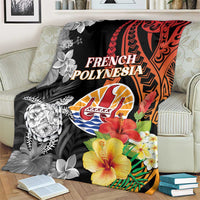 French Polynesia Bastille Day Blanket Tropical Turtle Hibiscus Polynesian Pattern LT05 - Polynesian Pride
