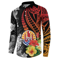 French Polynesia Bastille Day Button Sweatshirt Tropical Turtle Hibiscus Polynesian Pattern LT05 - Polynesian Pride