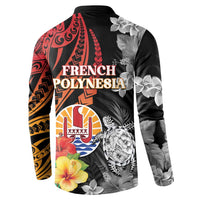 French Polynesia Bastille Day Button Sweatshirt Tropical Turtle Hibiscus Polynesian Pattern LT05 - Polynesian Pride