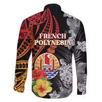 French Polynesia Bastille Day Family Matching Off Shoulder Short Dress and Hawaiian Shirt Tropical Turtle Hibiscus Polynesian Pattern LT05 - Polynesian Pride