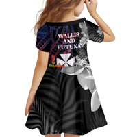 Wallis and Futuna Bastille Day Family Matching Off Shoulder Short Dress and Hawaiian Shirt Tropical Turtle Hibiscus Polynesian Pattern