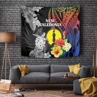 New Caledonia Bastille Day Tapestry Tropical Turtle Hibiscus Polynesian Pattern